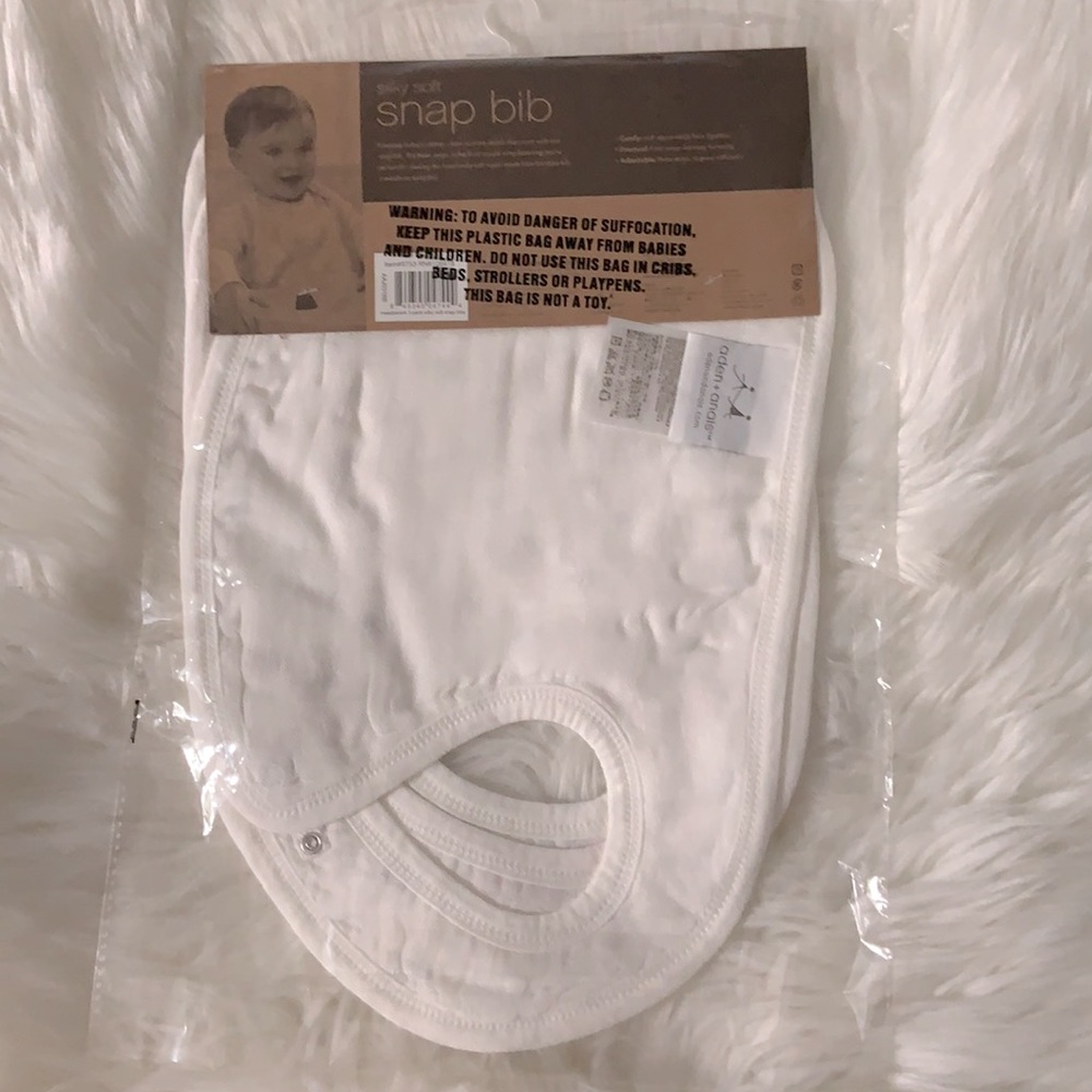 Aden + Anais Silky Soft Snap Bibs, 3 Pack - Picture 6 of 9